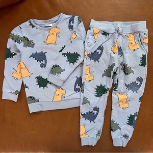 NAME IT Dinosaur Sweatshirt and Pants Set, 2-3 years